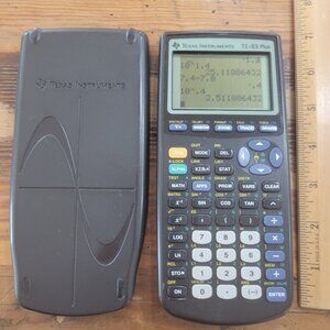 Texas Instruments TI-83 Plus Graphing Calculator with Cover Tested and Working